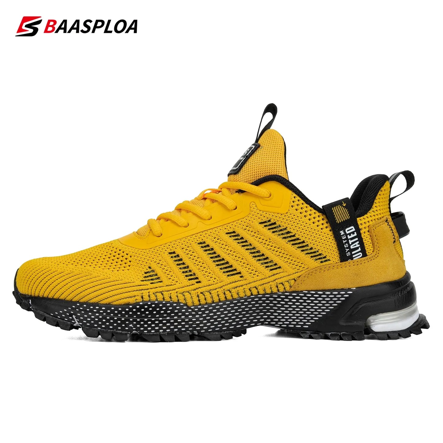 Baasploa Men Running Shoes Tênis Leves Designer Sneaker Masculino Respirável Tênis Antiderrapante 2023 Novos Sapatos Esportivos