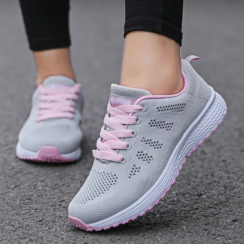 2023 Novo Estilo Coreano Leve Respirável Sapatos Esportivos Femininos Casuais Sapatos de Corrida Masculinos Sola de Borracha Verão Se