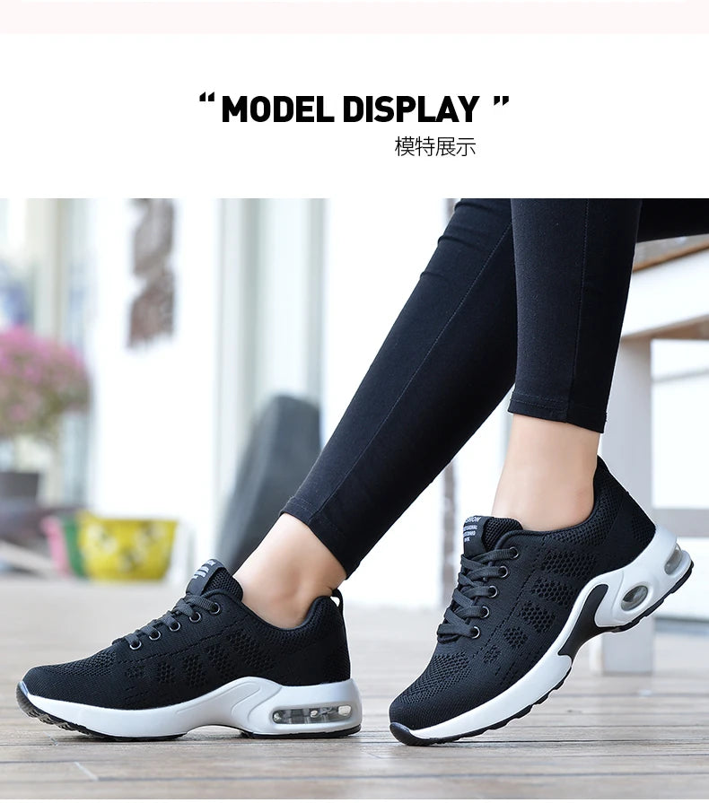 Flying Weaving Sports Shoes Women's Shoes Air Cushioned Running Sports Shoes