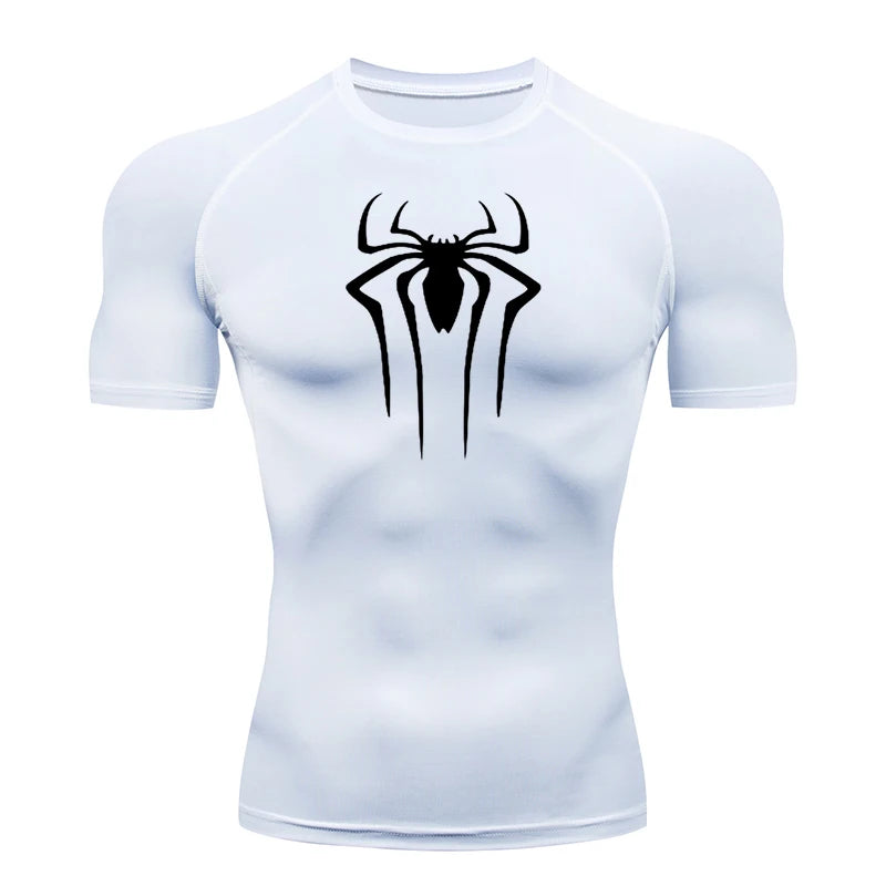 2025 Compressão T Shirt Homens Manga Curta Esporte Tees Fitness Corrida Sportsear Homens Ginásio Elástico Secagem Rápida Jogging T-shirt Tops