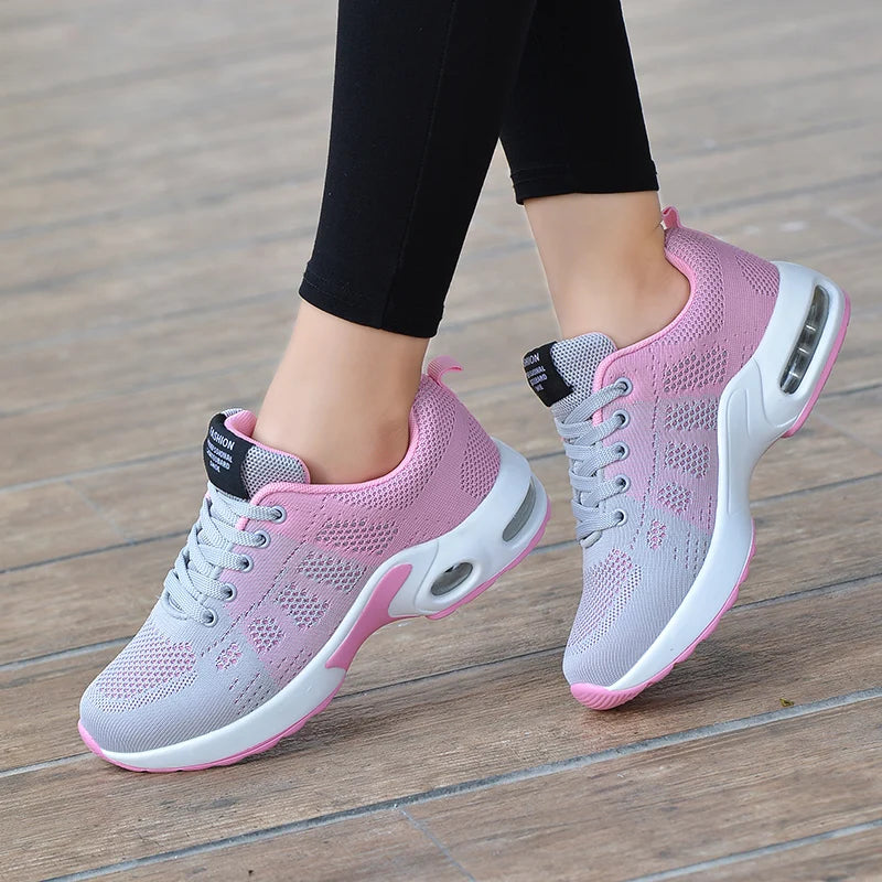 Flying Weaving Sports Shoes Women's Shoes Air Cushioned Running Sports Shoes