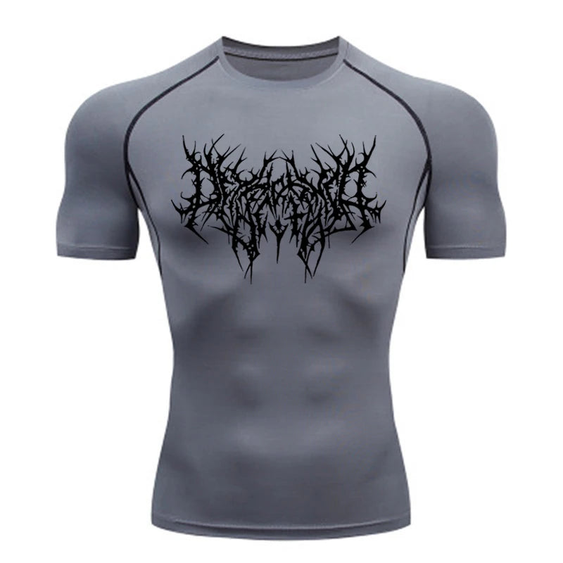 Camiseta masculina masculina corrida esportiva camiseta masculina compressão fitness tops camiseta secagem rápida treinamento apertado academia esporte corrida camisas jersey